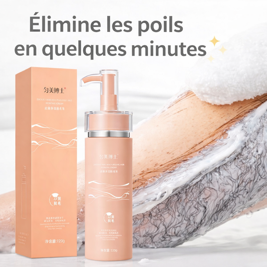 🌸 Éliminez les Poils Sans Douleur – Crème Dépilatoire Naturelle & Apaisante